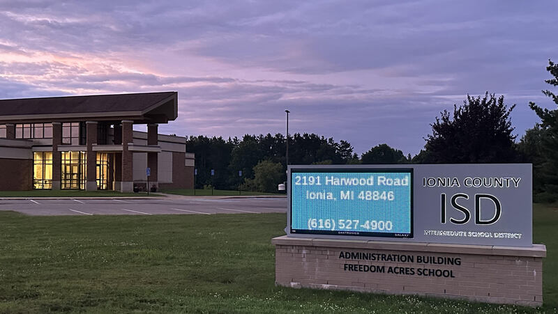 Front of Building at sunrise