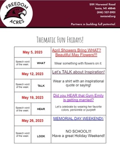 May Fun Fridays