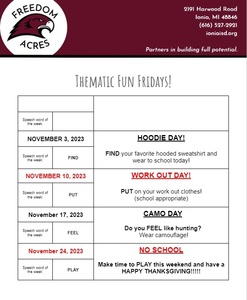 November Fun Friday